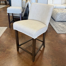Load image into Gallery viewer, Beige Linen Counter Stool