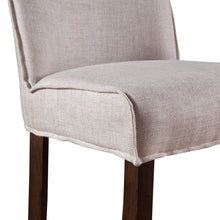 Load image into Gallery viewer, Beige Linen Counter Stool