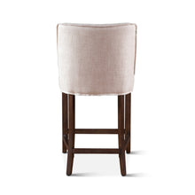 Load image into Gallery viewer, Beige Linen Counter Stool