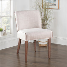 Load image into Gallery viewer, Beige Linen Blend Dining Chair
