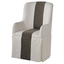 Load image into Gallery viewer, Modern Siltstone Cryton Super Salt Slip Cover Caster Arm Dining Chair