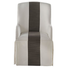 Load image into Gallery viewer, Modern Siltstone Cryton Super Salt Slip Cover Caster Arm Dining Chair