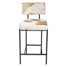 Load image into Gallery viewer, Brown Hair on Hide Counter Stool
