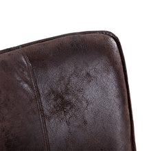 Load image into Gallery viewer, Distressed Dark Brown Leather Counter Stool
