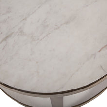 Load image into Gallery viewer, White Marble Nesting Side Tables
