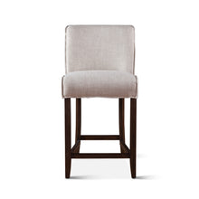 Load image into Gallery viewer, Beige Linen Counter Stool
