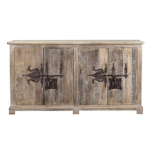Load image into Gallery viewer, 4 Door 76” Sideboard in Bleached White
