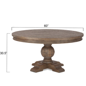 Colonial Plantation 60” Round Dining Table