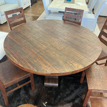 Load image into Gallery viewer, 60” Round Dining Table and 6 Chair Set
