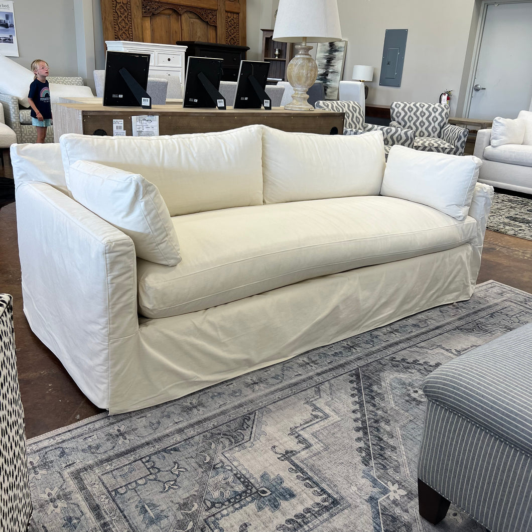 Sylvie 88” Bench Cushion Slipcover Sofa