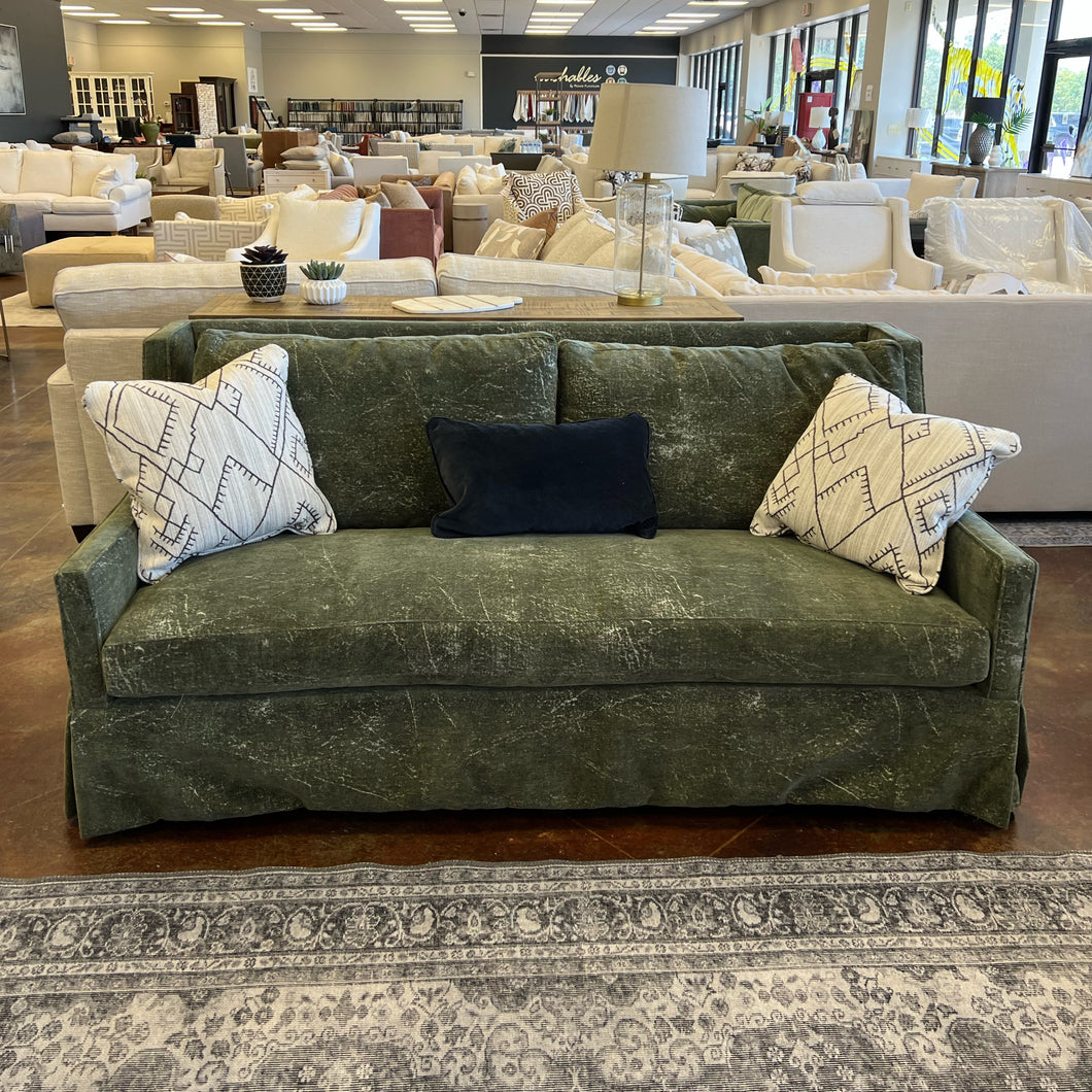 Hudson 80” Skirted Sofa