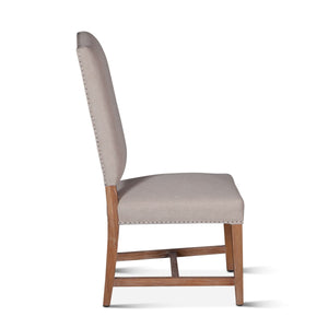 Stella Camelback Dining Chair Natural Linen