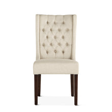 Load image into Gallery viewer, Lara Dining Chair Off-White with Dark Legs

