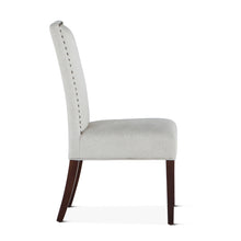 Load image into Gallery viewer, Jones Dining Chair Off-White with Dark Legs
