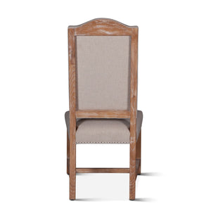 Stella Camelback Dining Chair Natural Linen