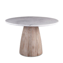 Load image into Gallery viewer, 48&quot; Round Dining Table White Marble

