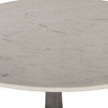 Load image into Gallery viewer, 48” Round White Marble Dining Table

