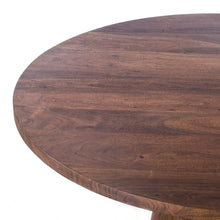 Load image into Gallery viewer, Industrial Modern 54&quot; Round Dining Table Tawny Brown
